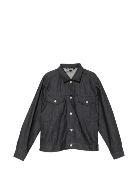 Black Comme Des Garçons button long-sleeve denim jacket Blue 1QP014S26
