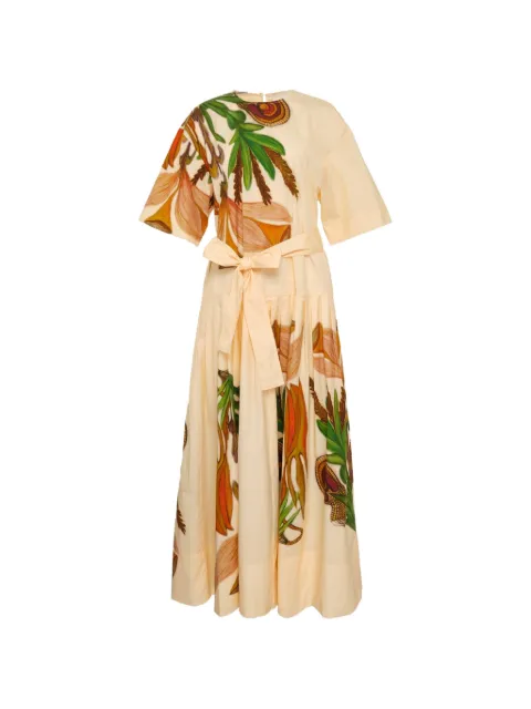 Ulla Johnson Aniline drop-waist cotton midi dress Neutrals PS26015600INNAT