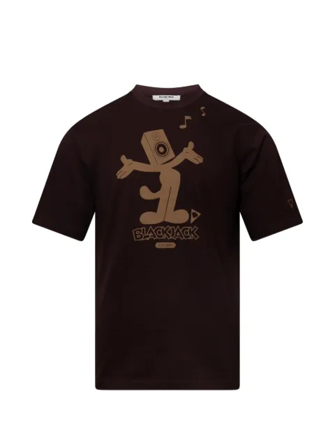 Blackjack Beathead crew-neck T-shirt Brown LCBTH0915KCHOCULA