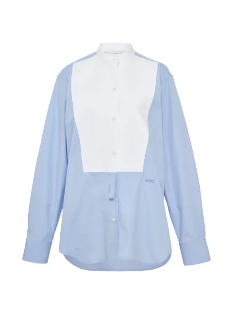 Stella McCartney long-sleeve cotton shirt Blue 620183SMA90
