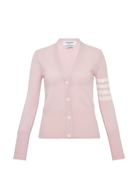 Thom Browne four-bar V-neck cardigan Pink CPFKC001A0001100641