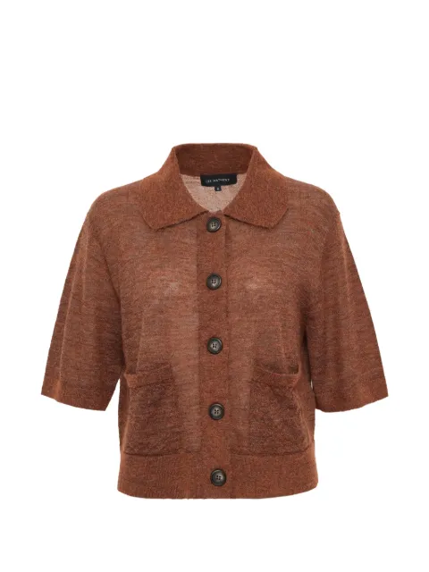 Lee Mathews Eve short-sleeve cardigan Brown M2504KN31200