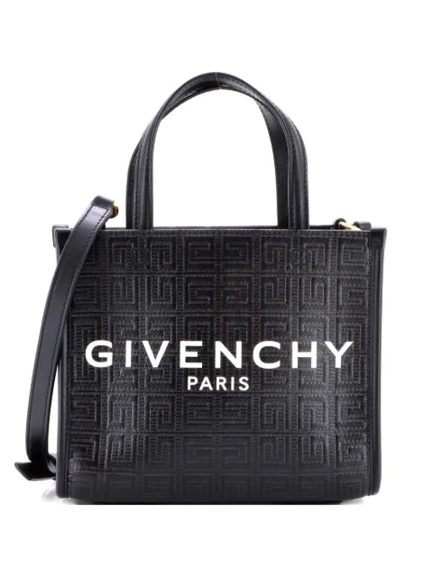 Givenchy Pre-Owned G- 4G Embossed Coated Canvas Mini tote bag Black BO2VTQTHCTNN2XBJ