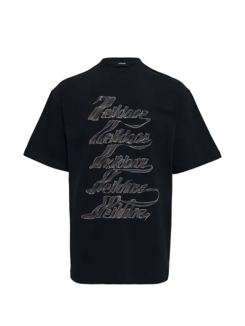 We11done logo-detail T-shirt Black WDTT026767UBK00BLACK