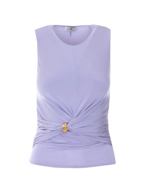 Elisabetta Franchi knot detail blouse Purple TO03761E2EV7