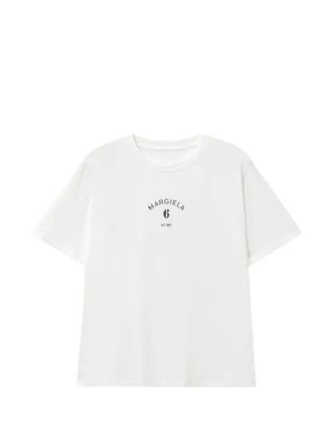MM6 Maison Margiela logo-print T-shirt Neutrals SH2GC0038M20048