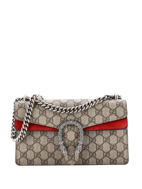 Gucci Pre-Owned Dionysus Bag GG Coated Canvas with Crystal Embellished Metal Small shoulder bag Brown 8GLET25OOKTHRGSH