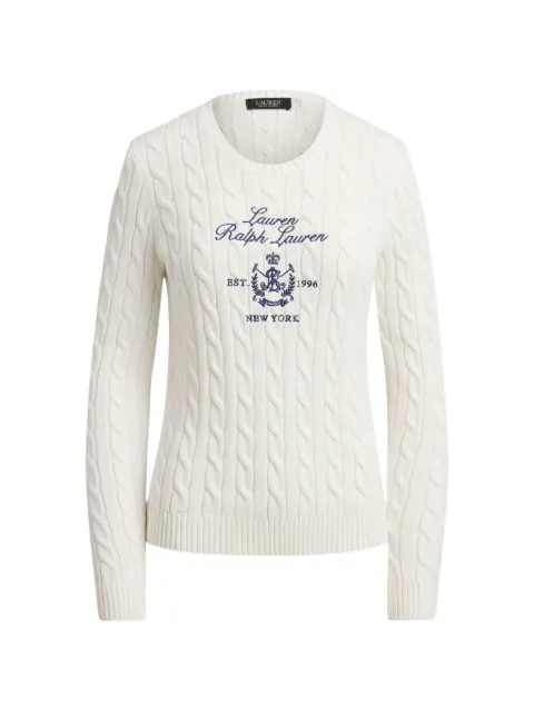 Lauren Ralph Lauren cable-knit sweater White 200P03508003