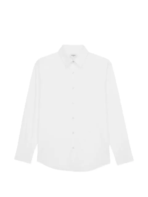 Saint Laurent Cassandre striped shirt White 859779Y2N48