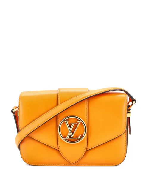 Louis Vuitton Pre-Owned LV Pont 9 Bag Leather crossbody bag Orange V800VQIZ37GYPYWX