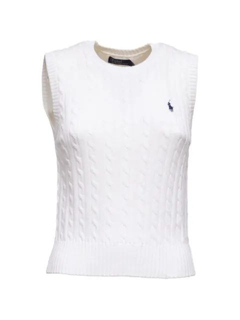 Polo Ralph Lauren logo-detail vest White 211971882001