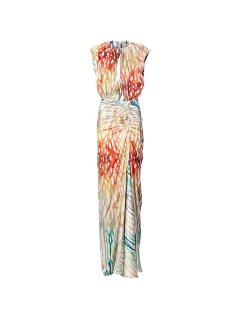 Silvia Tcherassi Samaira printed maxi dress Neutrals ST260154