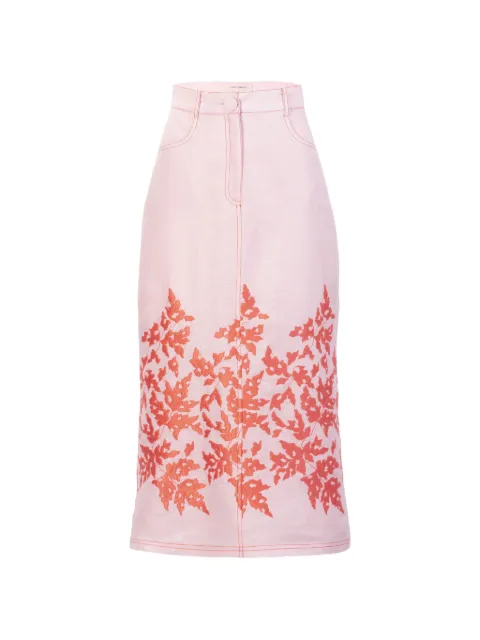 Silvia Tcherassi Layan midi skirt Pink ST260136