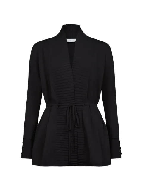 Violante Nessi Augusta belted knit cardigan Grey CO09AUKCCC