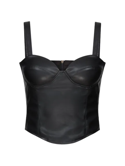 Violante Nessi Vermeer shaped-cups bustier top Black CO02VEVL