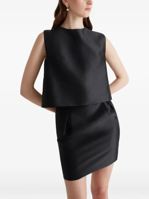 Violante Nessi Son bow back top Black CO02SOSM