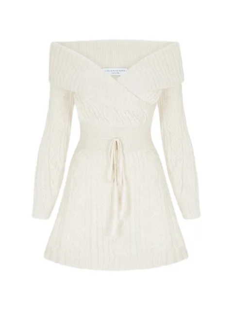 Violante Nessi Victorie off-shoulder mini dress Neutrals CO10VIKCA