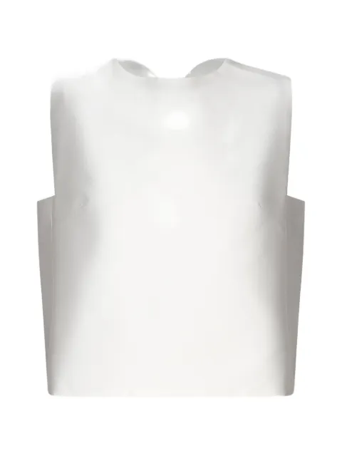 Violante Nessi Son bow-detail sleeveless top White CO02SOSM