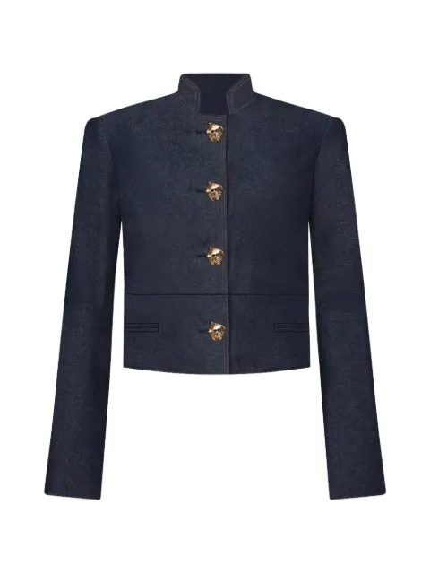 Violante Nessi Vicente stand collar button jacket Blue CO01VIDE