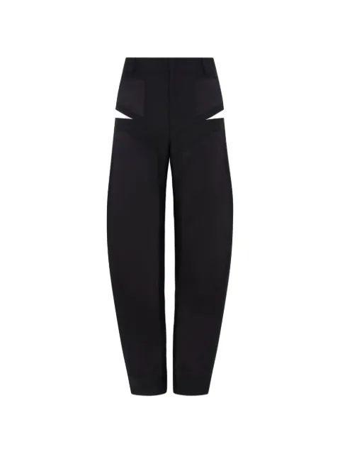 Violante Nessi Battiato cut-out trousers Black CO03BACW