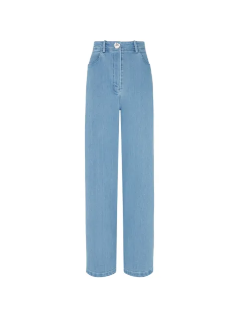 Violante Nessi Lily Jeans hexagonal pocket straight-leg jeans Blue CO03LIDE