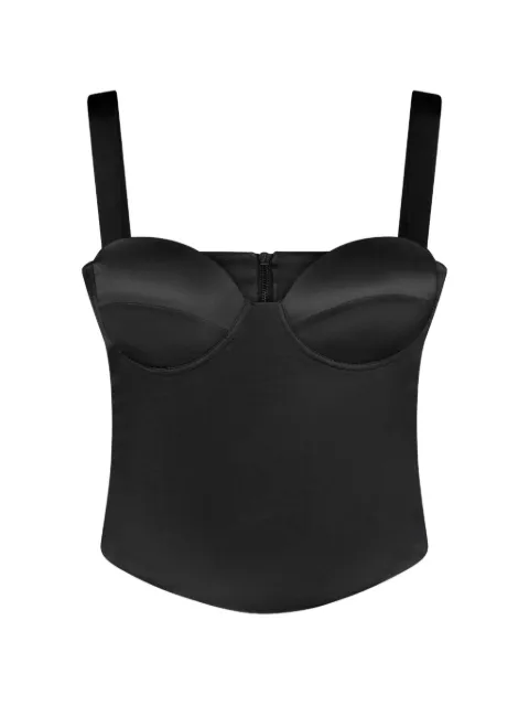 Violante Nessi Vermeer shaped-cups top Black CO02VESS