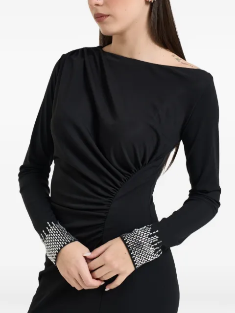 LIU JO elegant dress with gemstones Black WA6195J484422222