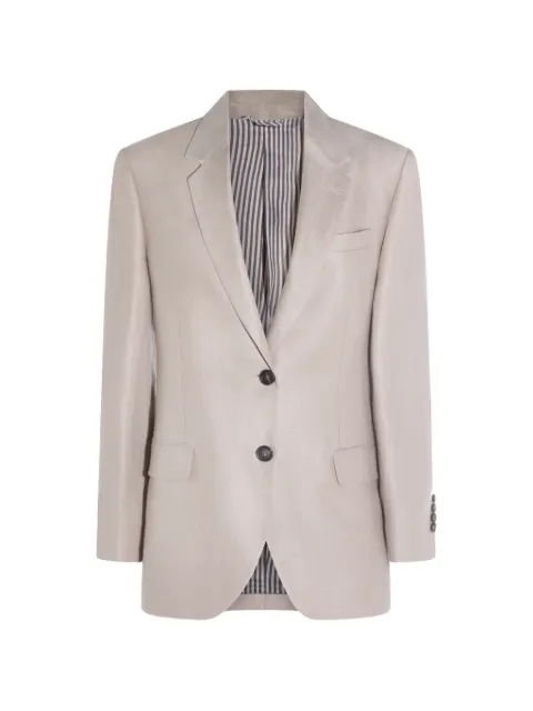 Brunello Cucinelli linen long sleeve jacket Neutrals MH5277519C9272