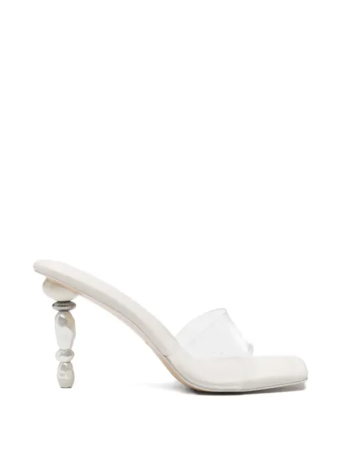Cult Gaia Mahina pearl-embellished sandals White SDHH3466PS2539
