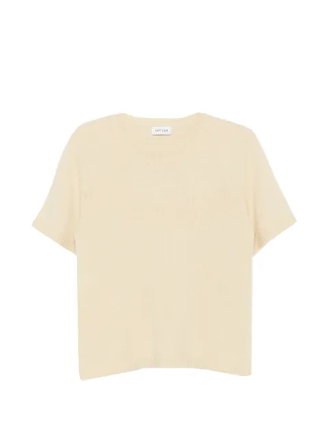 Soft Goat short-sleeve knitted T-shirt Yellow FW25SF20004