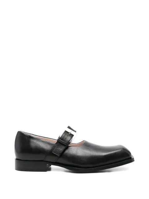 EGONlab. Moran buckle-strap leather loafers Black FEGLMMRMJ09009