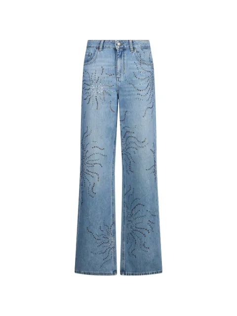 LIU JO straight-leg jeans with rhinestones Blue UA6263D482078153
