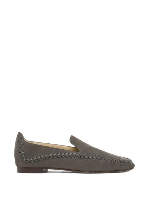 Giorgio Armani slip-on braided loafers Grey GW002806AF23557