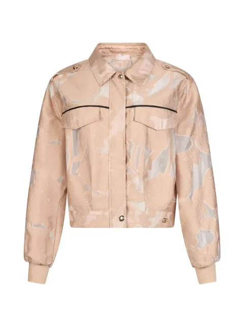 LIU JO organza jacquard jacket Neutrals TA6199T345AC3884
