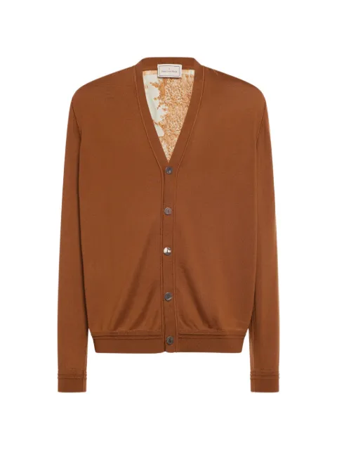 Pierre-Louis Mascia V-neck cardigan Brown TRICOTCARPNM101WO143901109