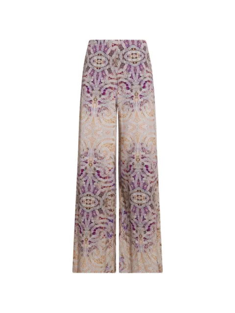 Pierre-Louis Mascia Adanastr mosaic high-waisted trousers Neutrals ADANASTRSVPT12409SE146981101
