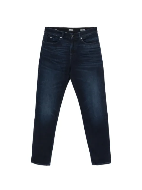BOSS Maine regular-fit jeans in dark-blue extra-soft denim Blue 50556444