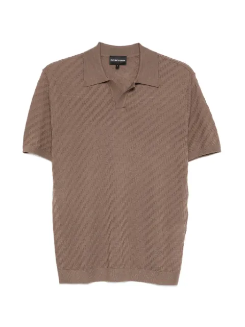 Emporio Armani short-sleeve polo shirt Brown EM004307AF24573