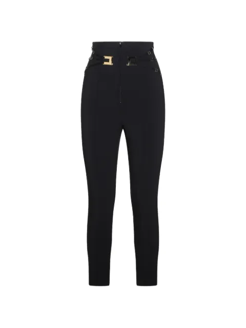 Elisabetta Franchi hardware-detail trousers Black PA15861E2