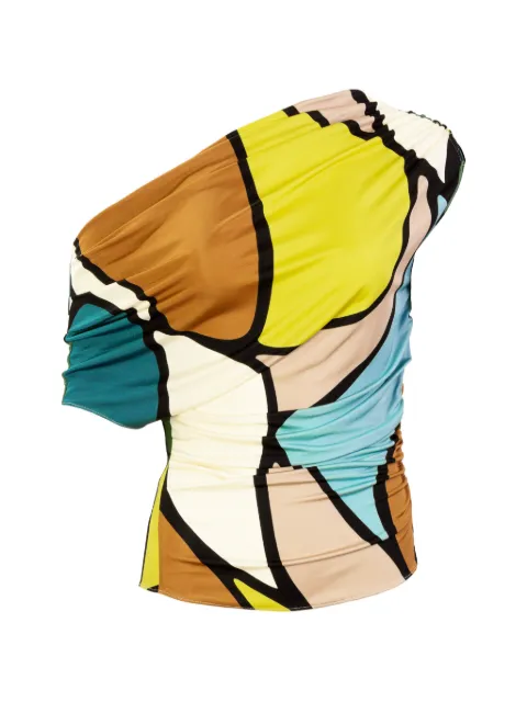 Silvia Tcherassi Indiana abstract-print blouse Yellow ST260109