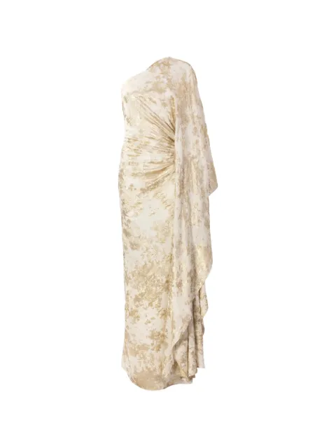 Silvia Tcherassi Afrodita one-shoulder maxi dress Neutrals ST260187