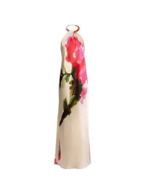 Silvia Tcherassi Jesse floral maxi dress Neutrals ST260153