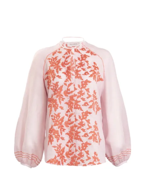 Silvia Tcherassi Molveno embroidered blouse Pink ST260135
