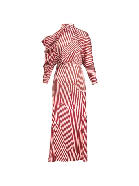 Silvia Tcherassi Lisa striped midi dress Red ST260142