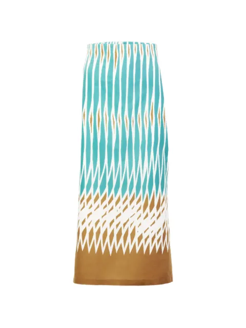 Silvia Tcherassi Atira print midi skirt Blue ST260166