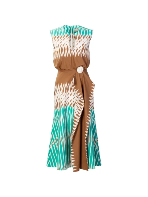 Silvia Tcherassi Kendall printed dress Brown ST260163