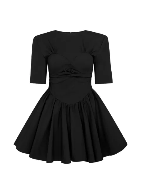 Violante Nessi Timothee twisted-bodice mini dress Black CO06TISAOC
