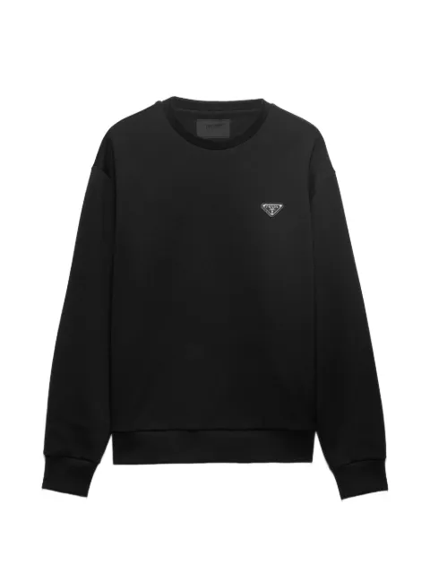 Prada technical cotton sweatshirt Black UJL90BSOOO11OQ