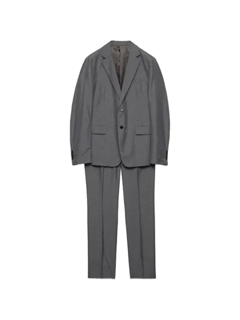 Prada single-breasted silk suit Grey UAM539SOOO16HK
