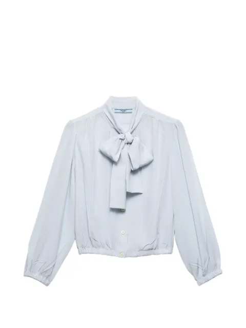 Prada crepe de chine shirt Blue P409JSOOO12L0